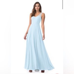 Azazie Chriselle Gown in Taupe